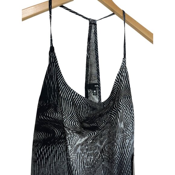 Hurley Tank Top Geo Print Racerback Slouchy Slider Strap Tank Top Womens M - Picture 2 of 7